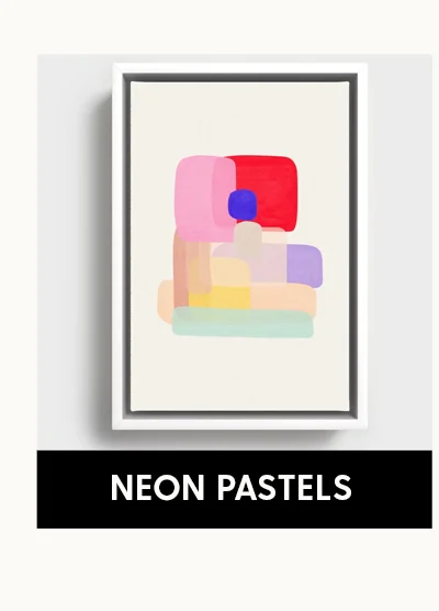 Shop Neon Pastels Canvas Prints
