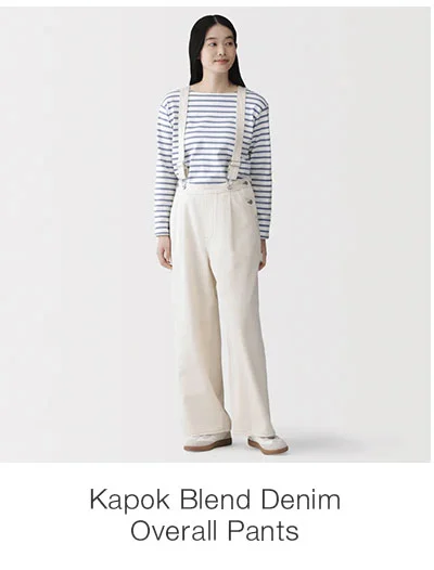 Shop Kapok Blend Denim Overall Pants
