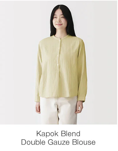 Shop Kapok Blend Double Gauze Blouse