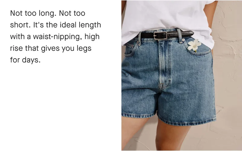 [IMAGE]Not too long. Not too short. It's the ideal length with a waist-nipping, high rise that gives you legs for days.