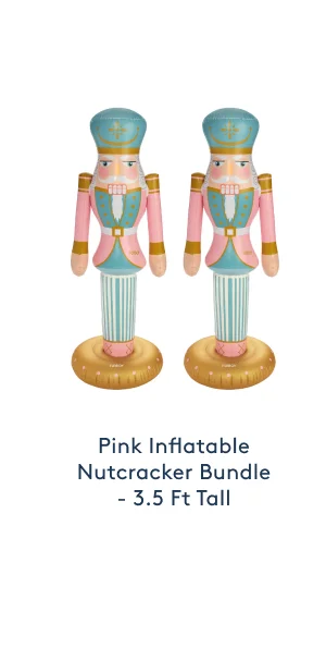 Shop - Pink Inflatable Nutcracker Bundle - 5 Ft Tall