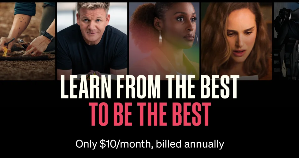Learn from the best to be the best - only $10/month, billed annually