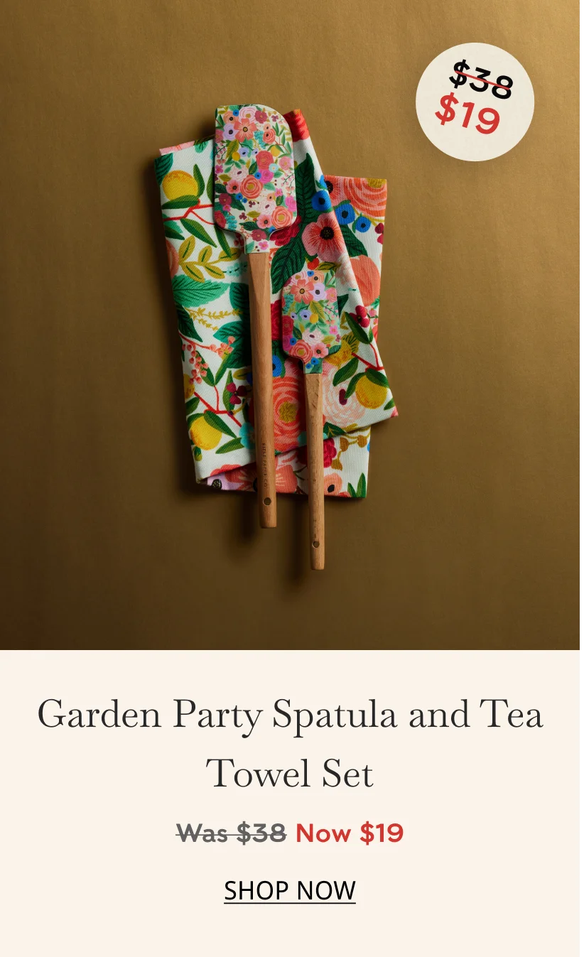 Garden party spatula and tea