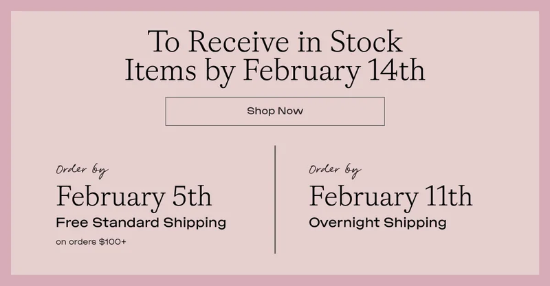 Shop now to receive gifts in time!