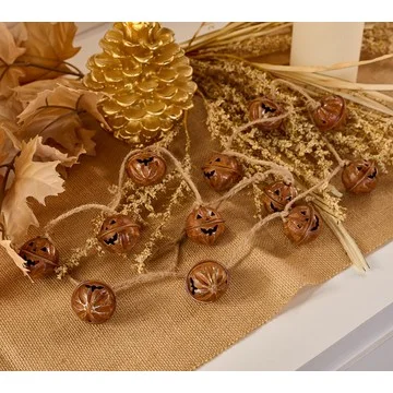 Cozy Cottage by Liz Marie 4ft Pumpkin Bell Garland