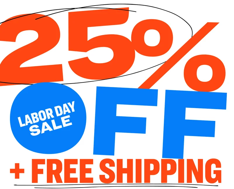 25 off % labor day sale + free shipping