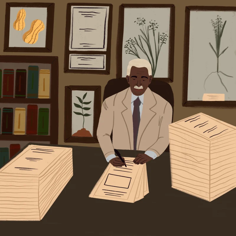 Illustration of George Washington Carver