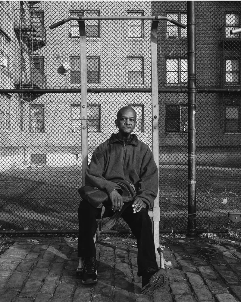 The first image in Fela Raymond's photo essay "I sleep and wake in Flatbush."