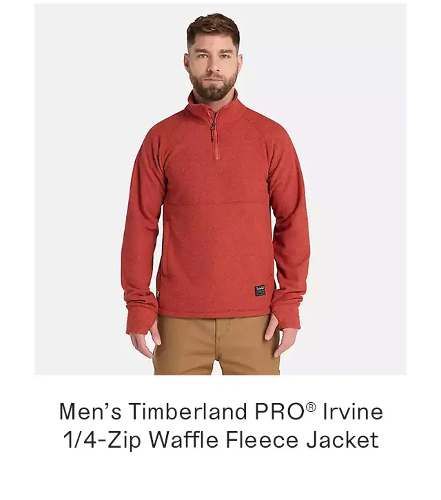 Men's Timberland PRO Irvine 1/4 Zip Waffle Fleece Jacket