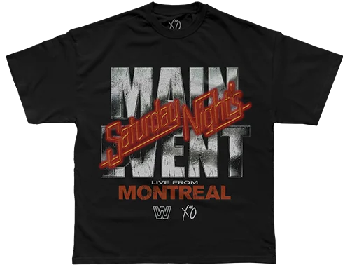WWE X XO SATURDAY NIGHT'S MAIN EVENT TEE