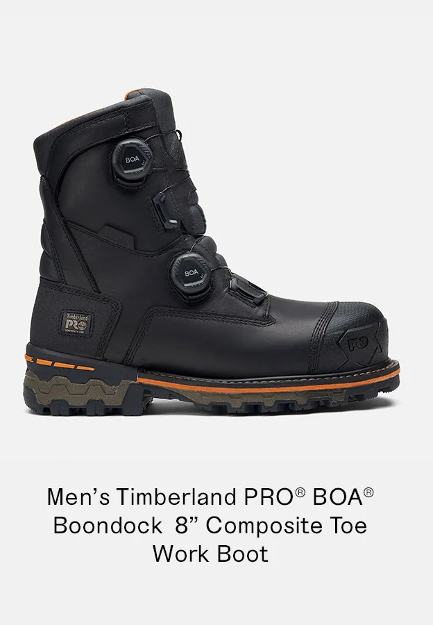 Men's Timberland PRO BOA Boondock 8 inch Composite Toe Work Boot