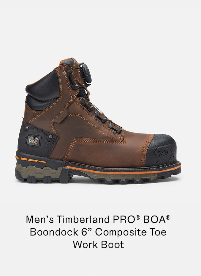 Men's Timberland PRO BOA Boondock 6 inch Composite Toe Work Boot
