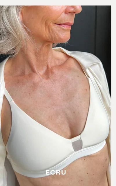 Limitless Wirefree Scoop Bra in Ecru