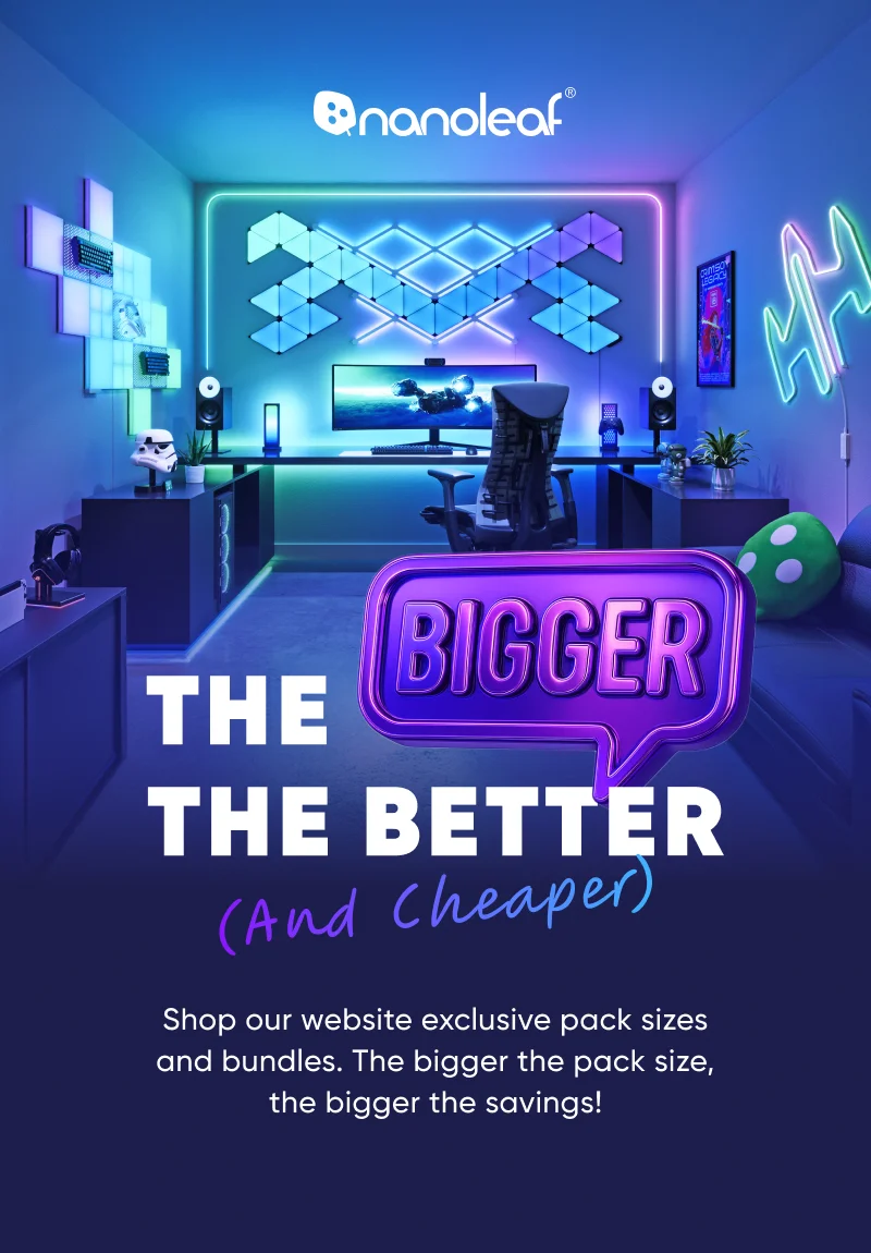 Shop our website exclusive pack sizes and bundles