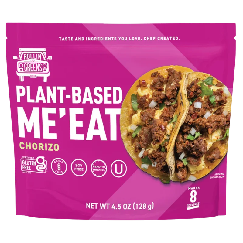 Image of RollinGreens Plant-Based Me'eat Spicy Chorizo