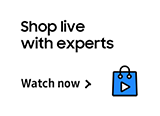 Shop live with experts - Watch now >