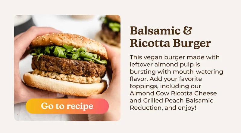 Balsamic & Ricotta Burger recipe