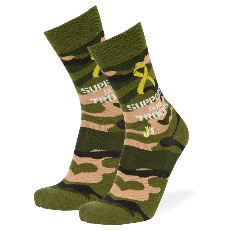 Image of Support Our Troops Crew Socks