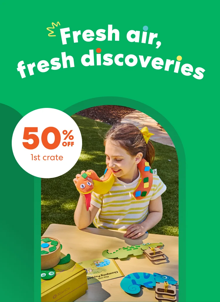 Fresh air, fresh discoveries. Take 50% off your first crate!