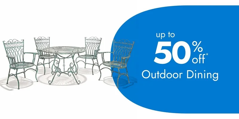 Outdoor Dining up to 50% off