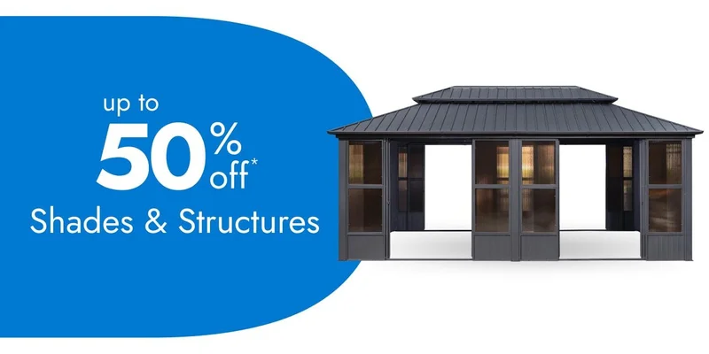 Shade & Structures up to 50% off