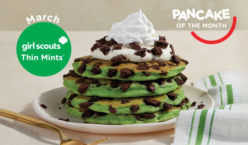 PANCAKE OF THE MONTH March girl scouts Thin Mints