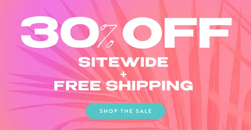 30% Off Sitewide + Free Shipping