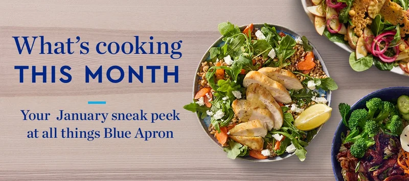 What’s cooking THIS MONTH | Your January sneak peek at all things Blue Apron