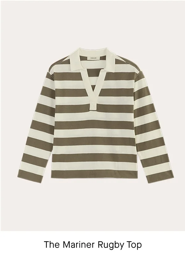 [Image] The Mariner Rugby Top | Deep Taupe / Bone