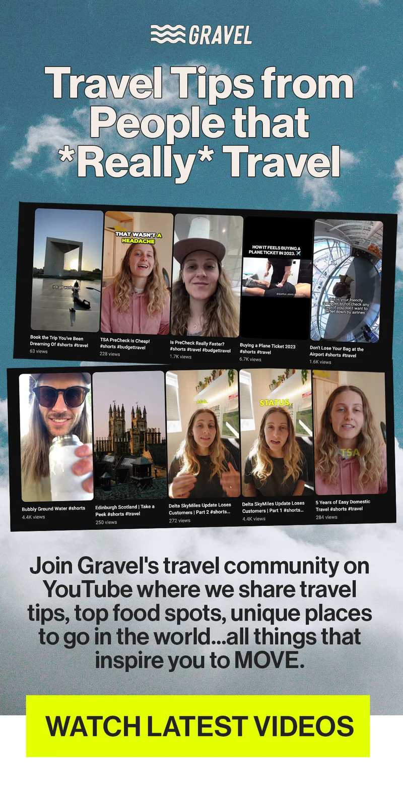 join gravel's travel community and get tips