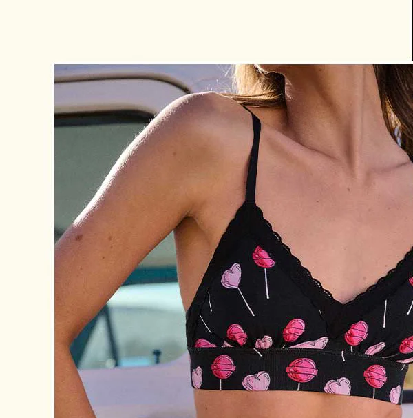 FeelFree Lace Longline Bralette