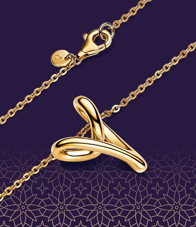 Organically Shaped Heart Necklace with Pendant