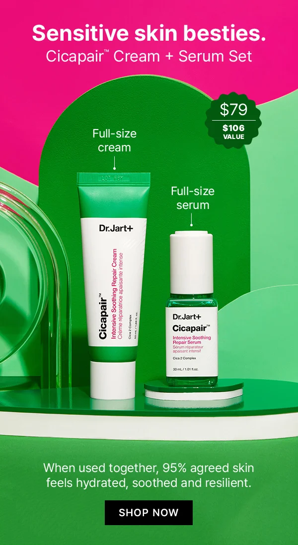 Calling all sensitive skin types. Get 3 free Cicapair full sizes with orders $65+.