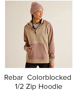 Rebar Over-sized 1/2 Zip Hoodie