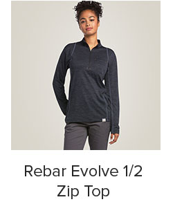 Rebar Evolve 1/2 Zip Top