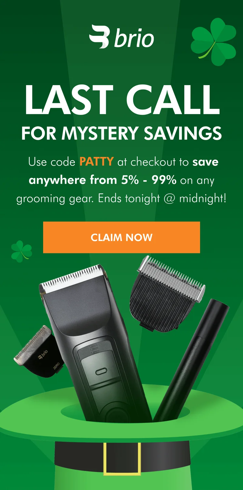 Use code PATTY for a mystery discount!