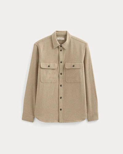 Image | The Heavyweight Overshirt | Dark Heathered Camel