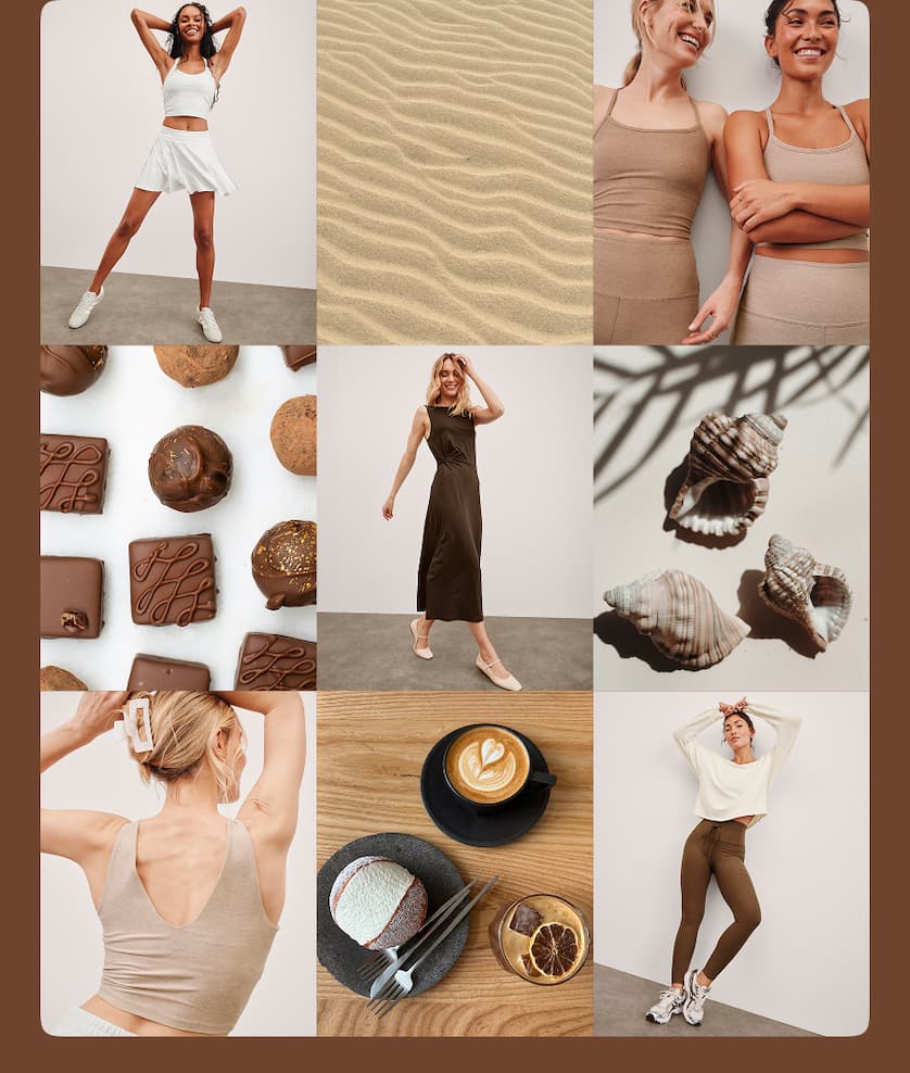 Grid of new neutrals.
