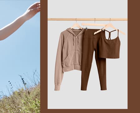 Spacedye Slim Racerback Cropped Tank in Bold Mocha Heather