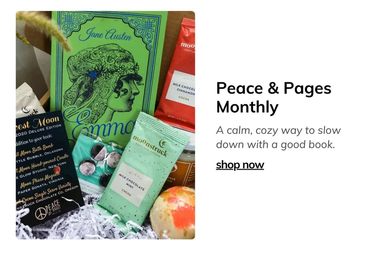 Peace & Pages Monthly Subscription