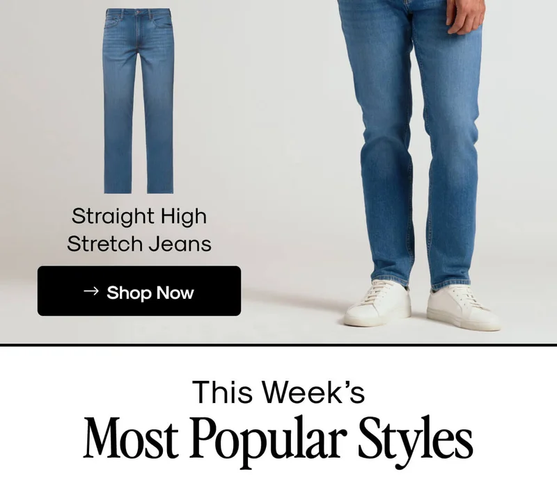 Straight High Stretch Jeans