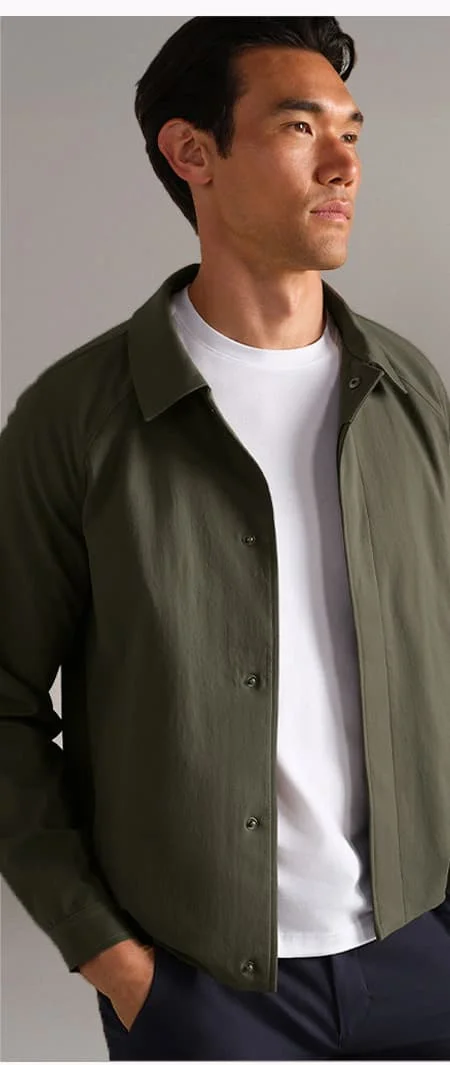 Gotham Jacket: Lichen Green