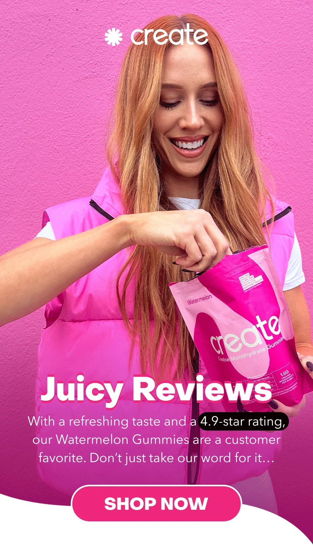 "The Best Creatine I've Had" –&nbsp;see what people think about Watermelon Gummies