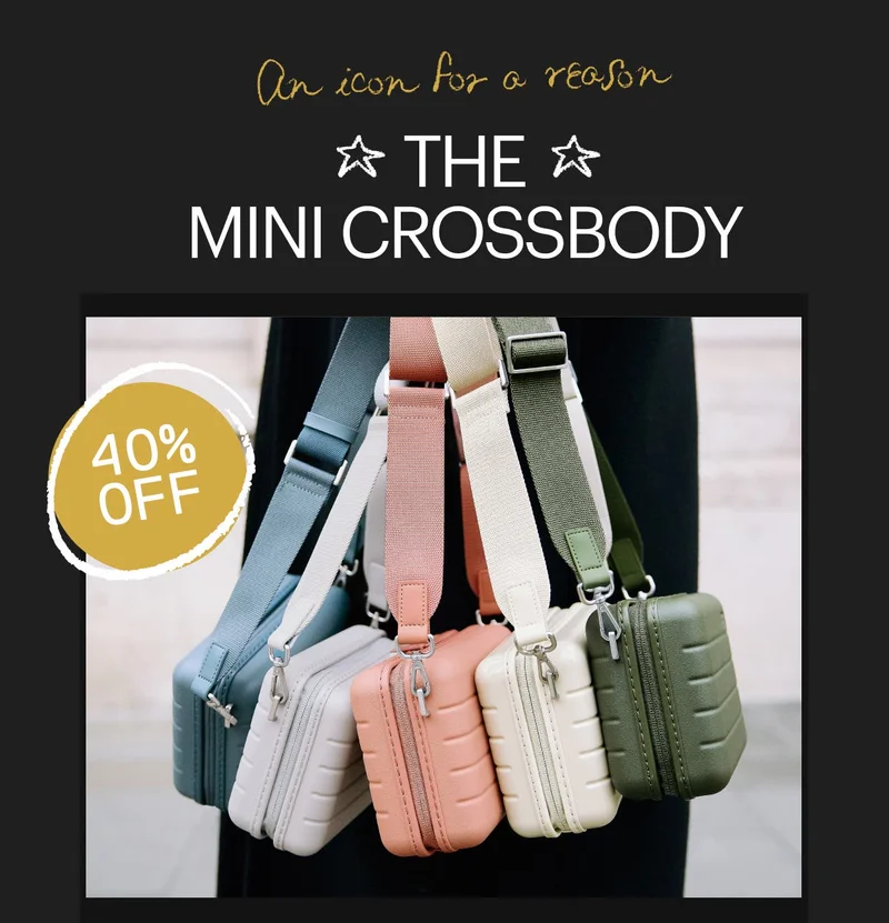 An icon for a reason: THE MINI CROSSBODY