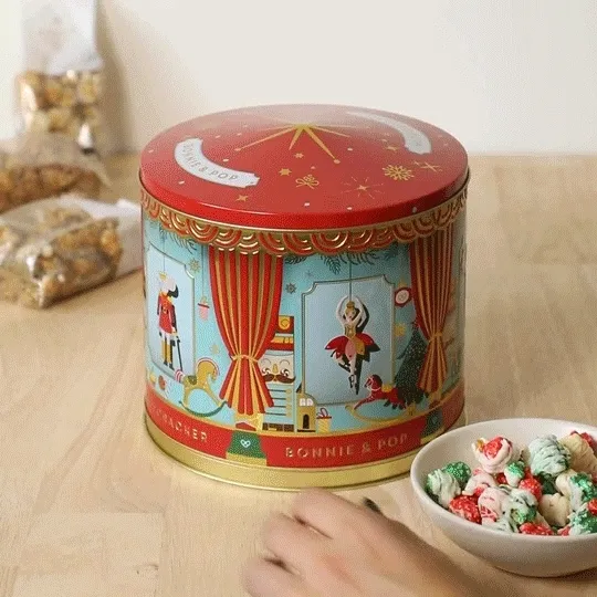 Musical Nutcracker Popcorn Tin