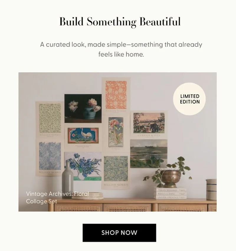 Vintage Archives: Floral - Limited Edition Collage Set