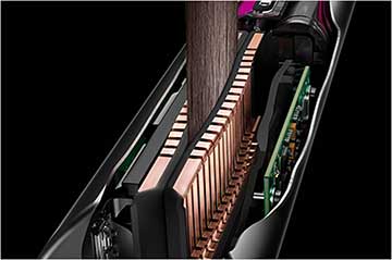 Cutaway of the straightener's flexing plates.