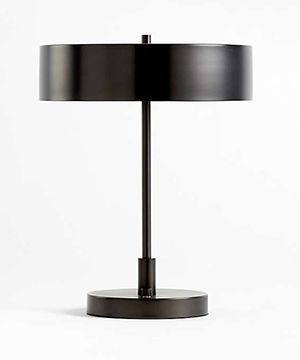 Zain Dark Pewter Grey Table Lamp