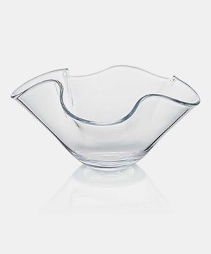 Mila Clear Glass Ruffle 11" Small Bowl