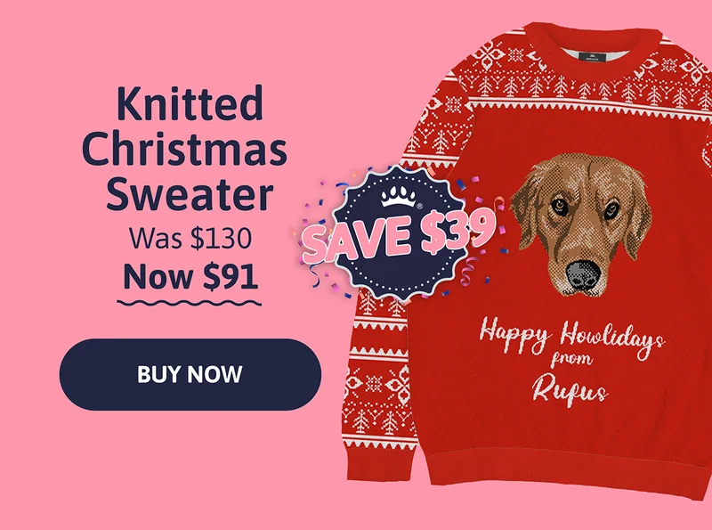 Knitted Christmas Sweater Was $130. NOW $91